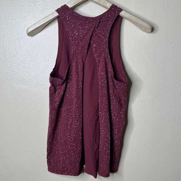 Lululemon All Tied Up Tank Women's 6 Burgundy Splatter Dye Lightweight Gym Yoga - Picture 5 of 7